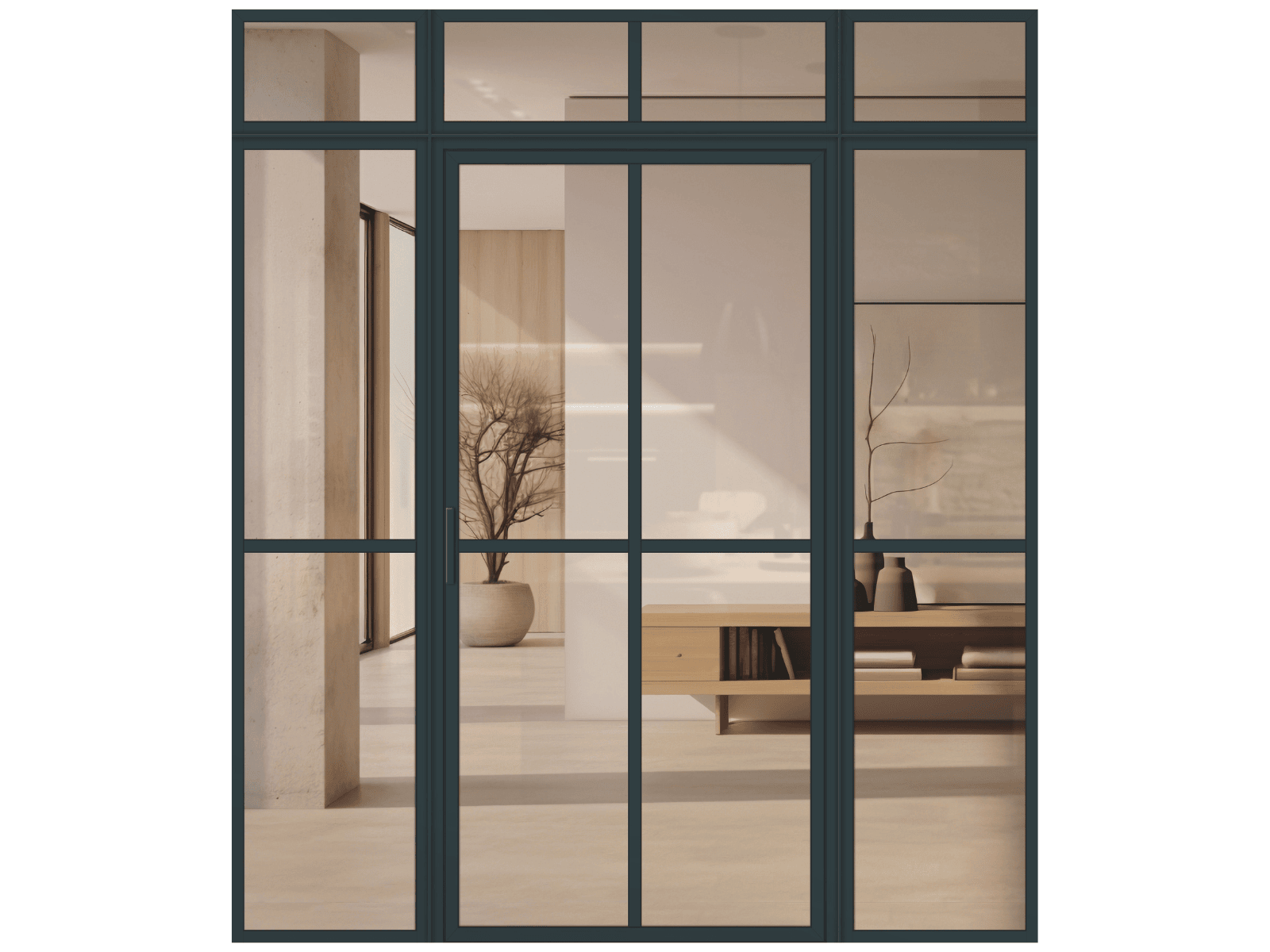 Lofttür Aluminium und Glas LOFT DE LUXE - Loft 2