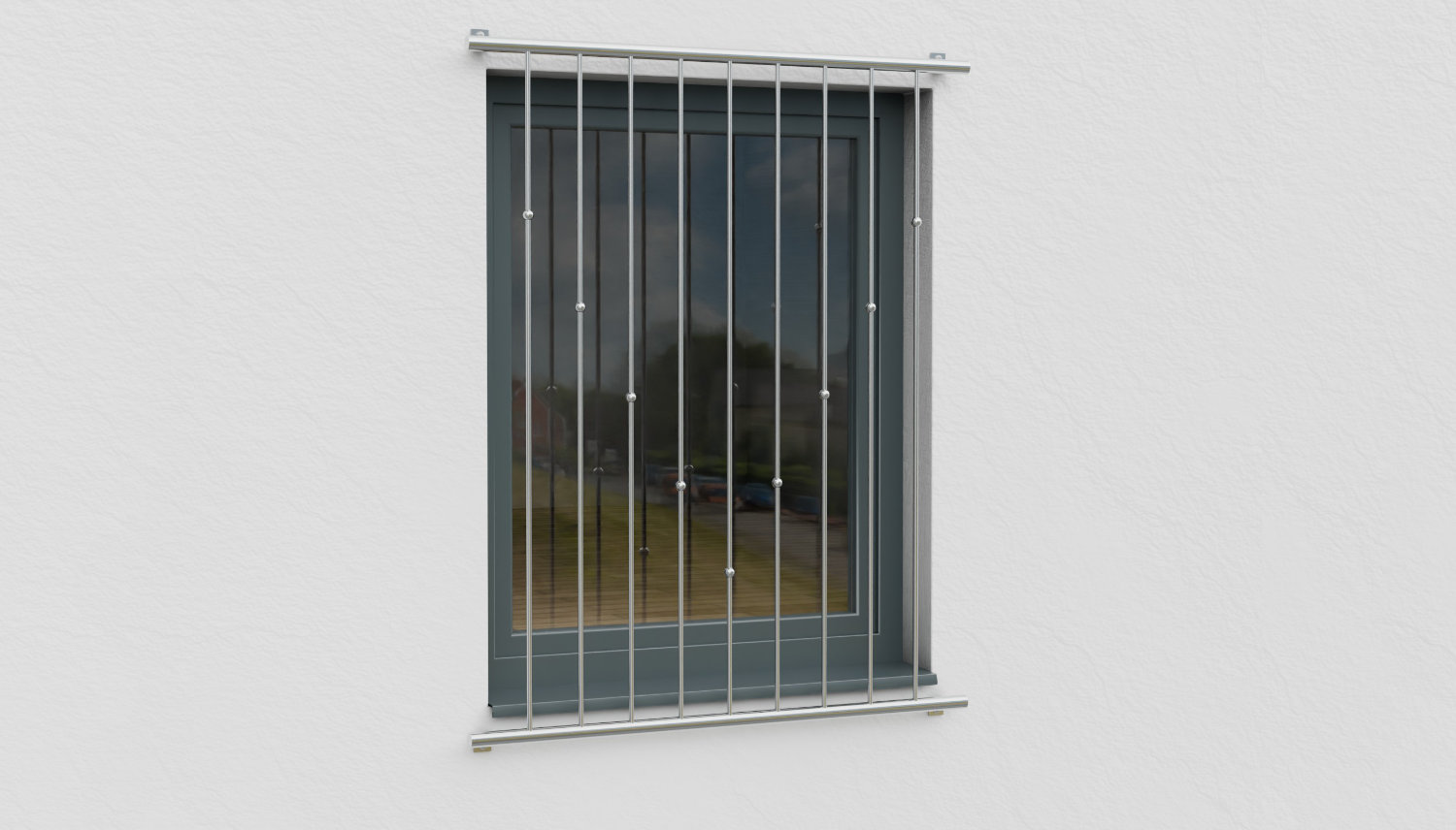 Traliewerk roestvrij staal V-ballen 2