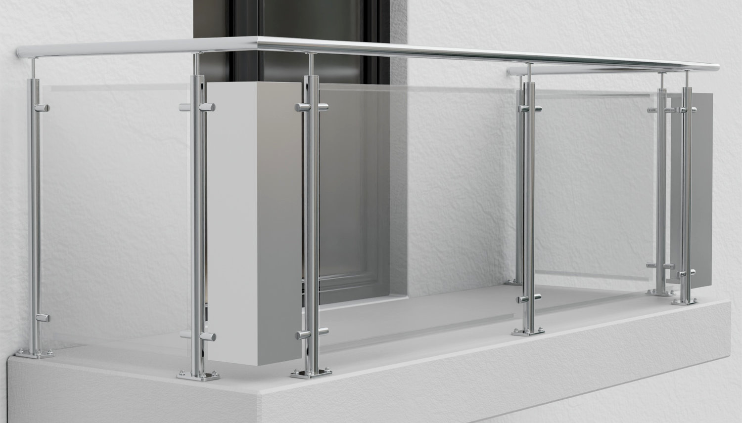 Hoekelement aluminium massieve plaat