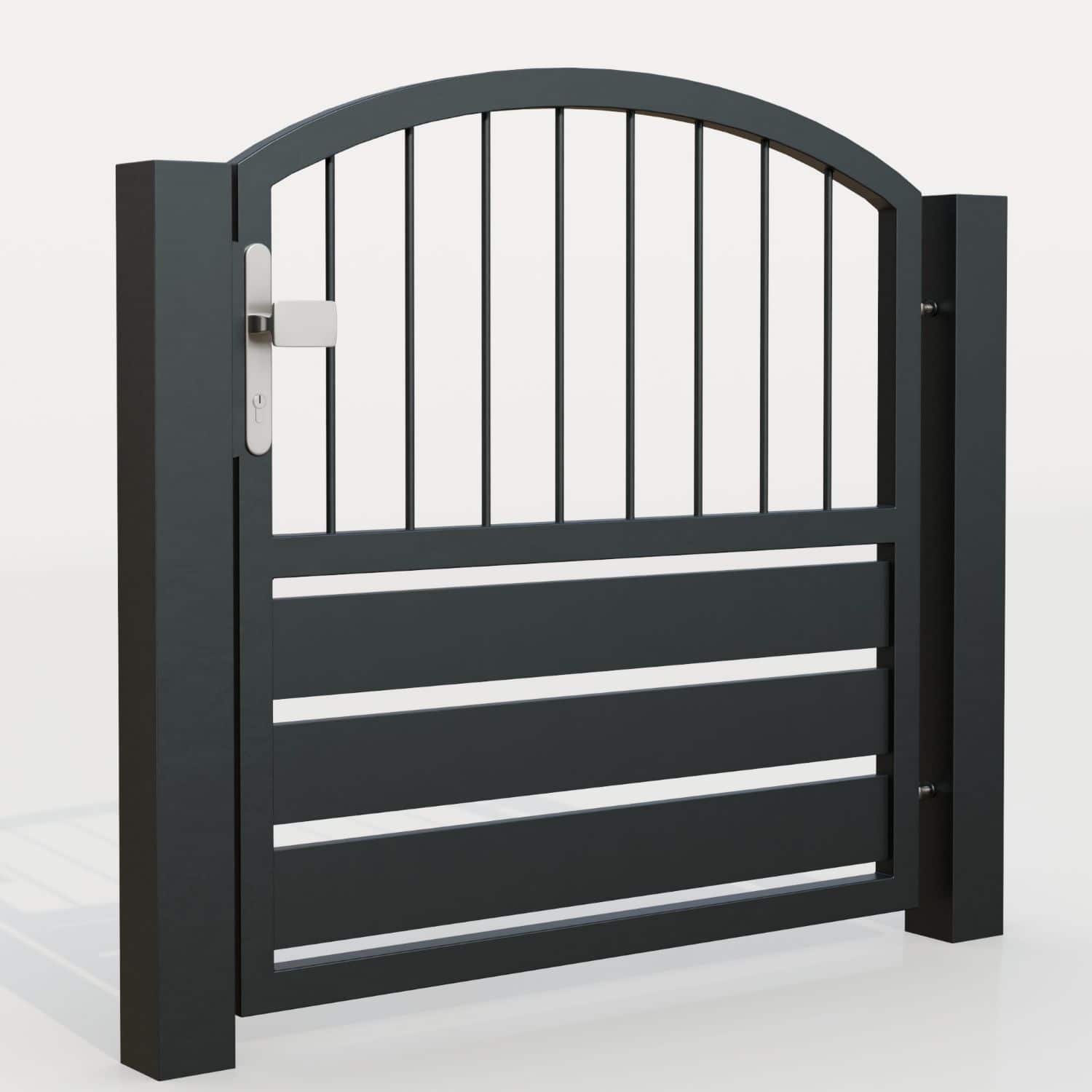 Tuindeur aluminium 1-vleugelig privacyscherm KSV 1, OB