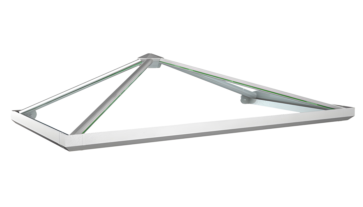 Vordach Aluminium Corall 1 VSG-Glas