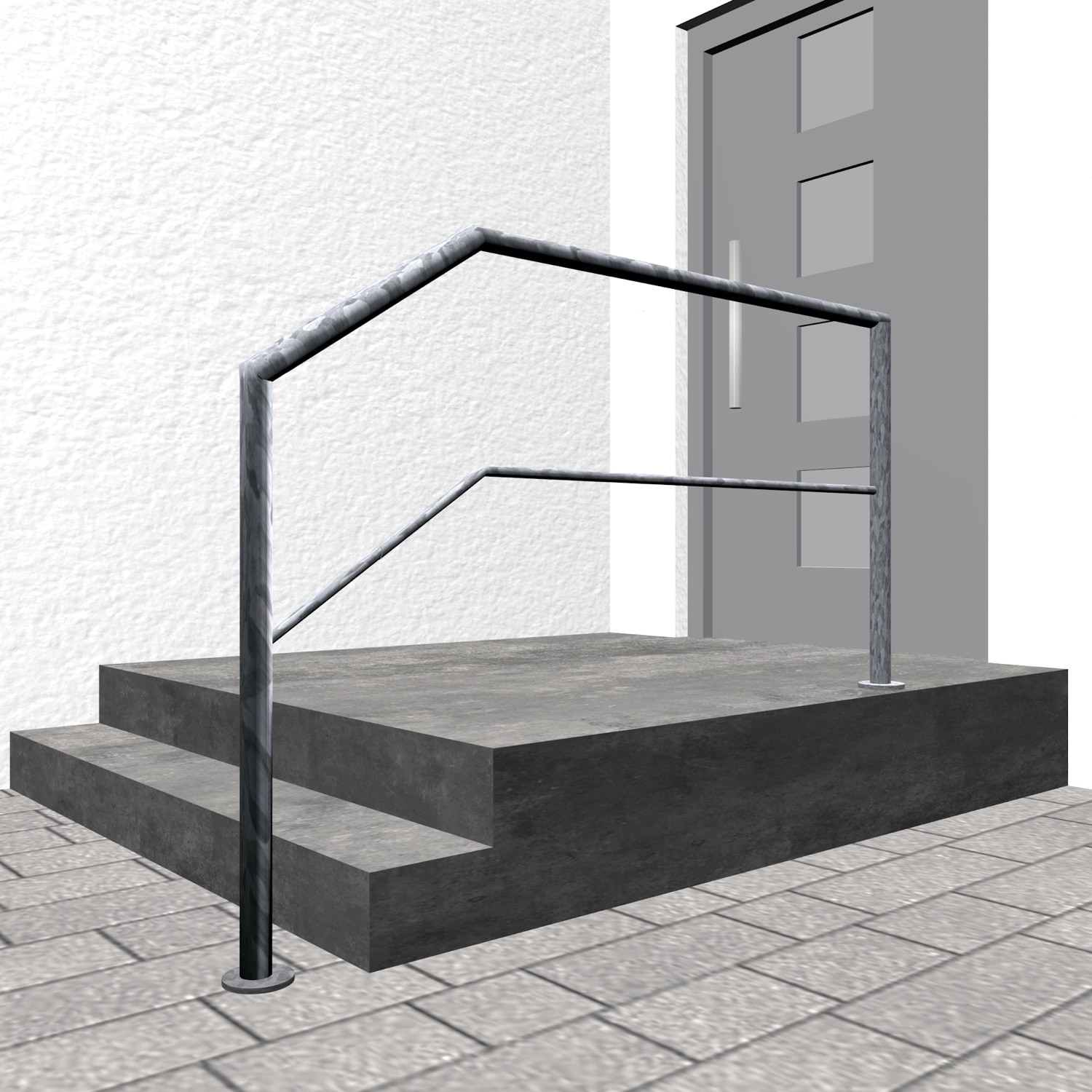 Verzinkte trapbalustrade FA-CL 1-3 dwarsverbindingen 