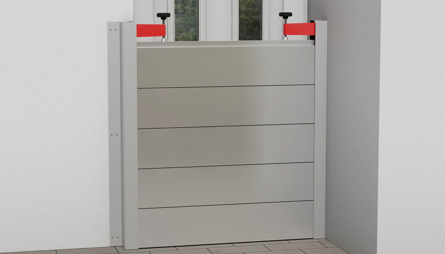 Modulares Wasserschutz-Dammbalkensystem Aluminium