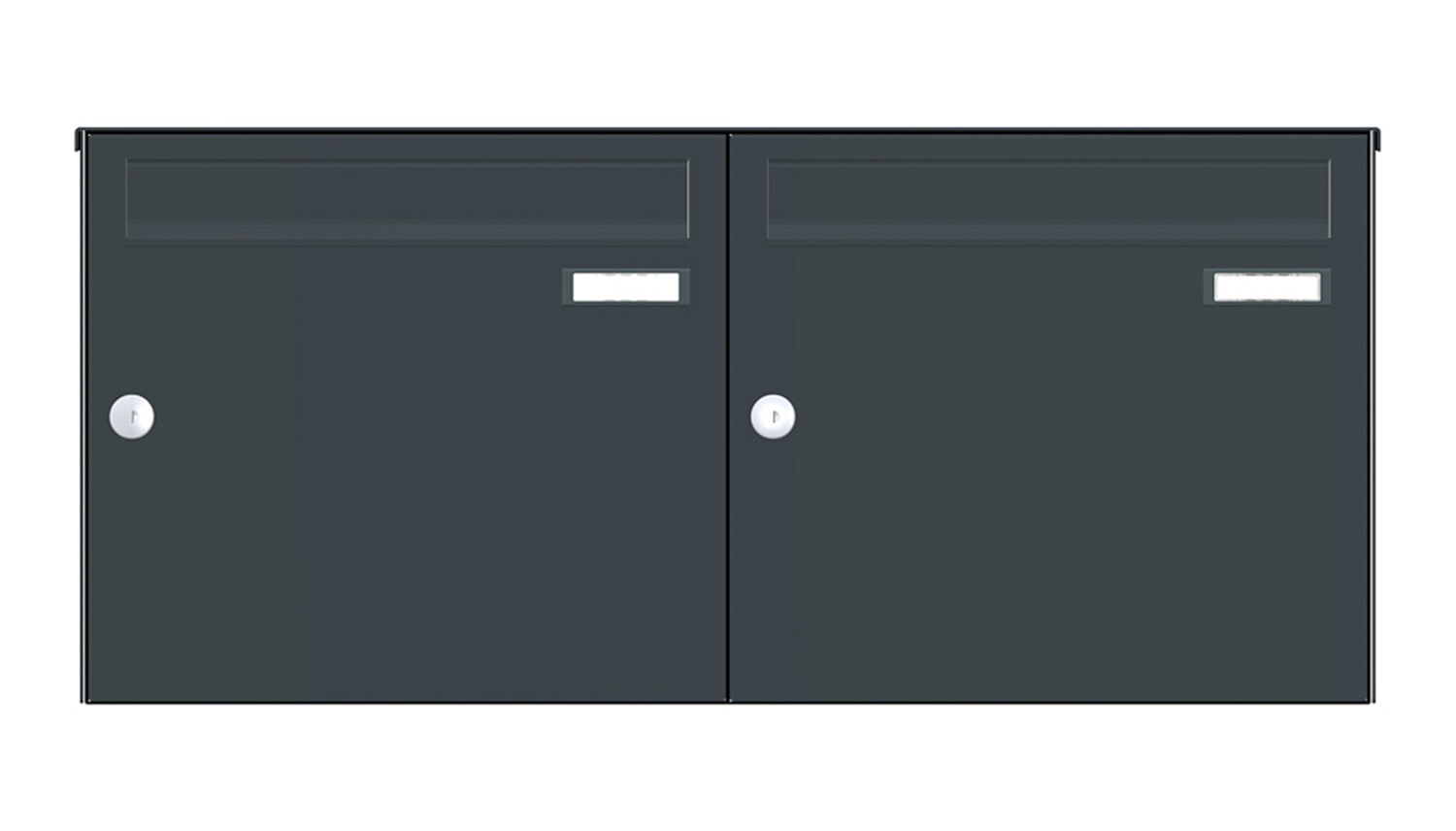 Briefkastenanlage | Aufputz | 2-fach | Senkrecht | Farbe