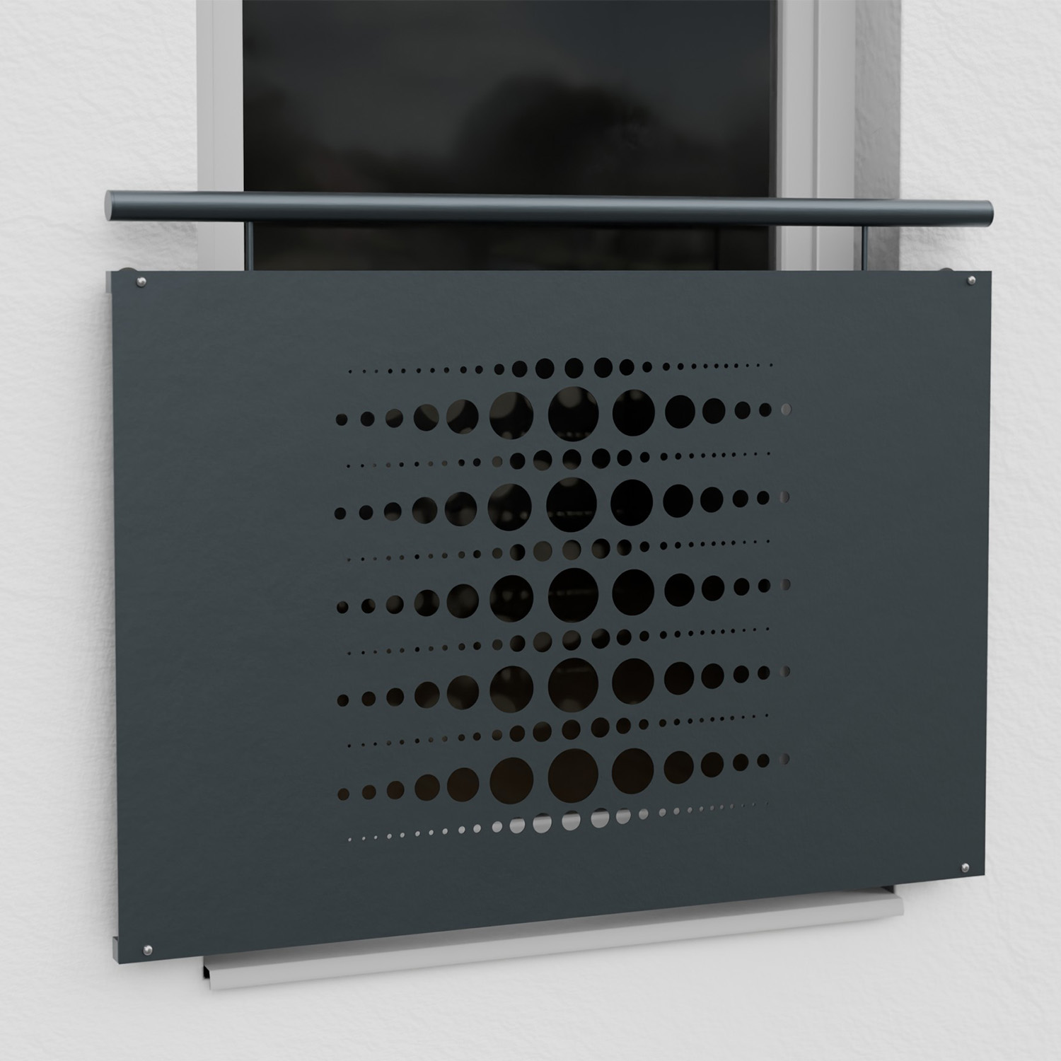 Frans Balkon Verzinkt Design Blad Kralen 2