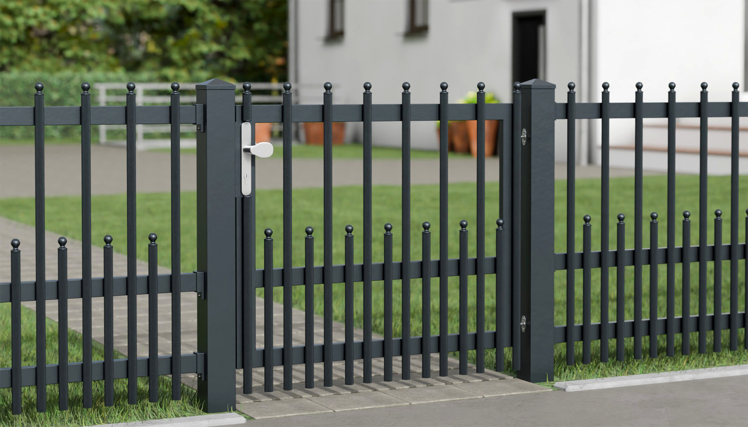 Tuindeur aluminium 1-vleugelig Palisades DPP Elegant, GE