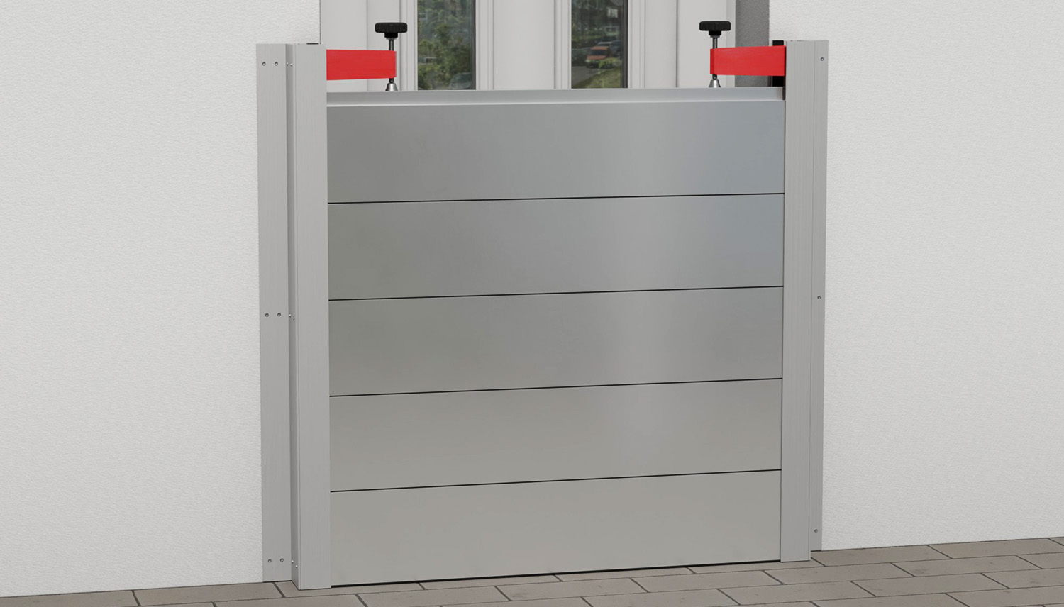 Modulares Wasserschutz-Dammbalkensystem Aluminium
