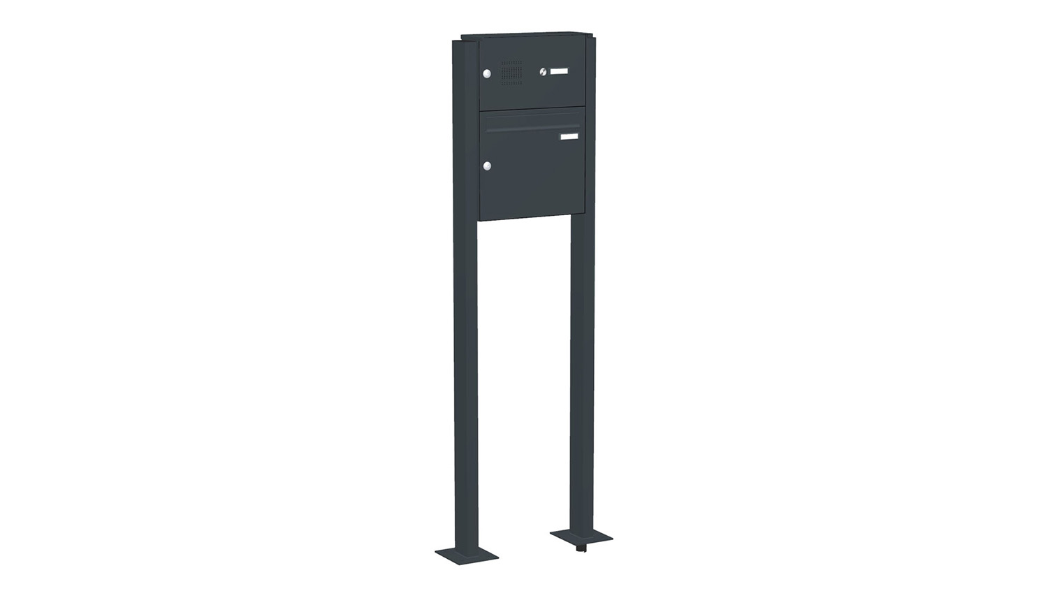Briefkastenanlage | Freistehend | 1-fach | Senkrecht | Audio | Video | Farbe
