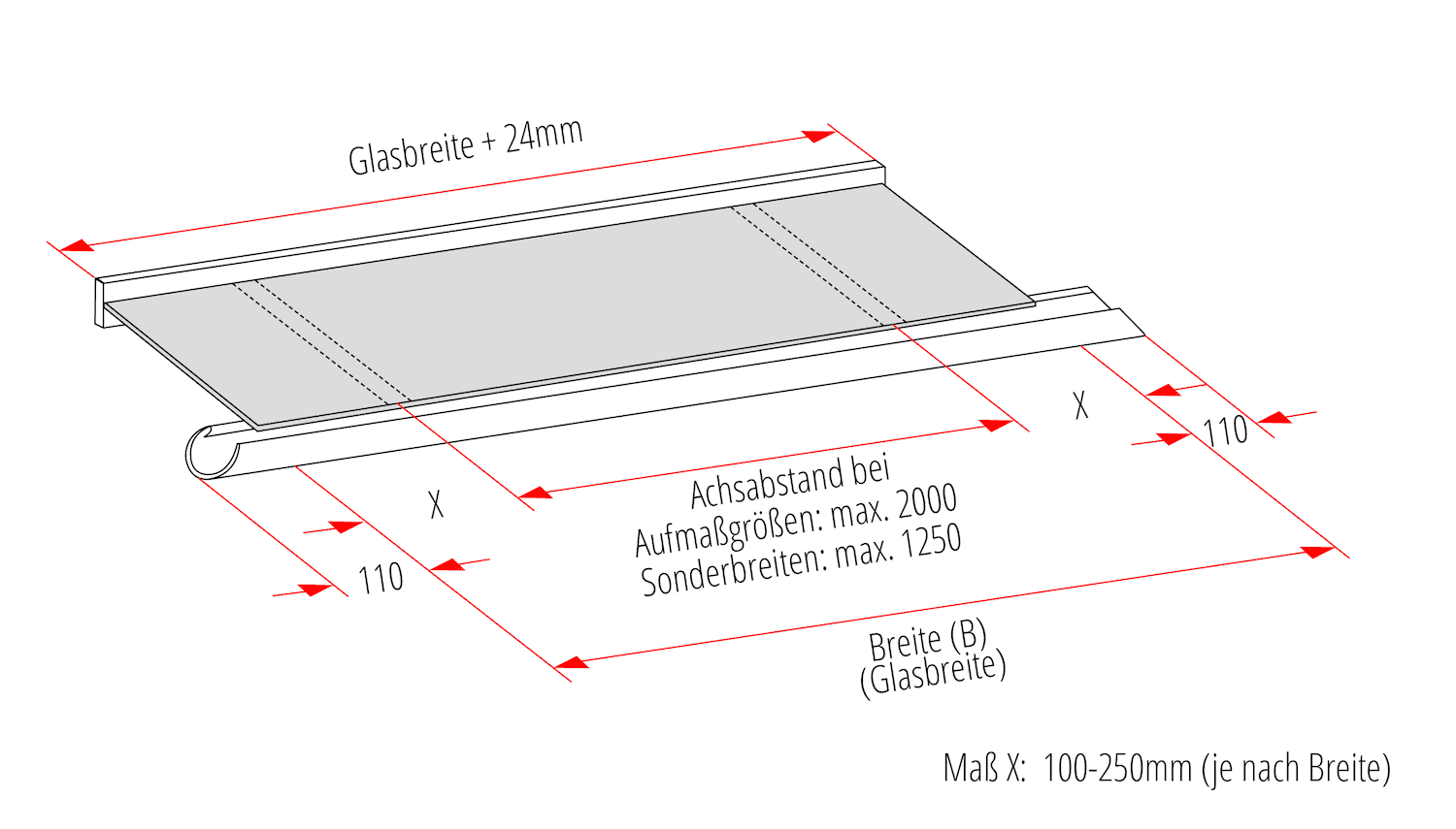 Aluminium luifel COM-MO