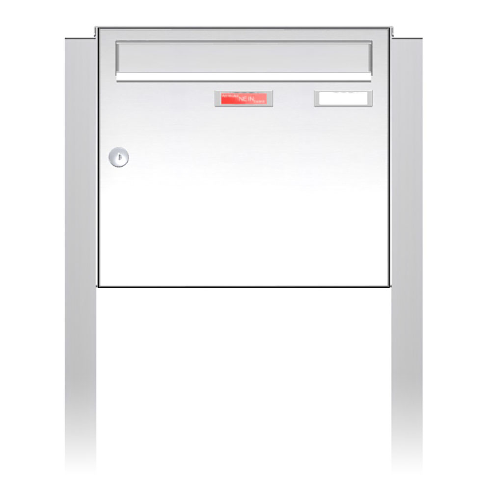 Briefkastenanlage | Freistehend | 1-fach | Senkrecht | Edelstahl