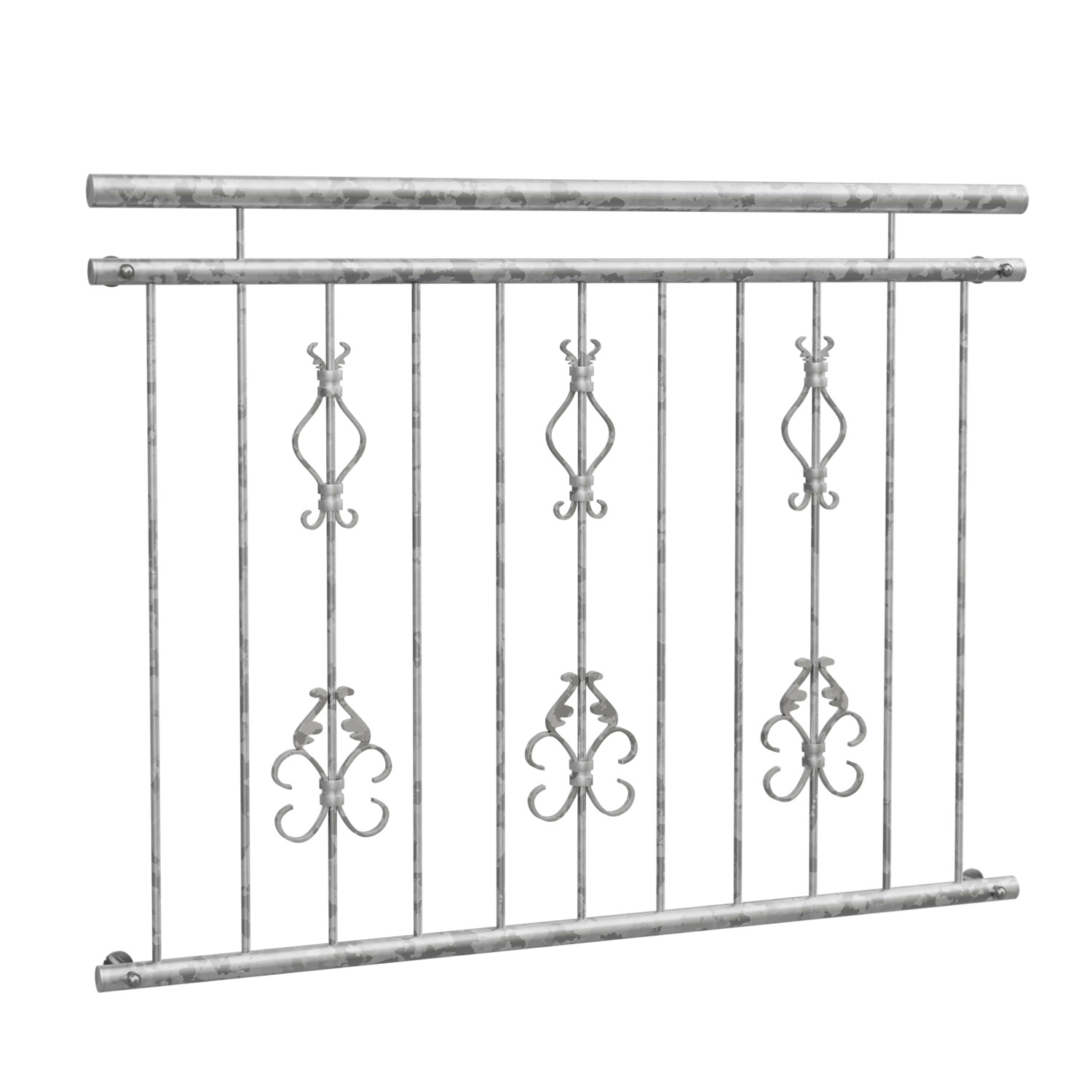 Frans Balkon Verzinkt Arcantus Driedubbel Ornament 