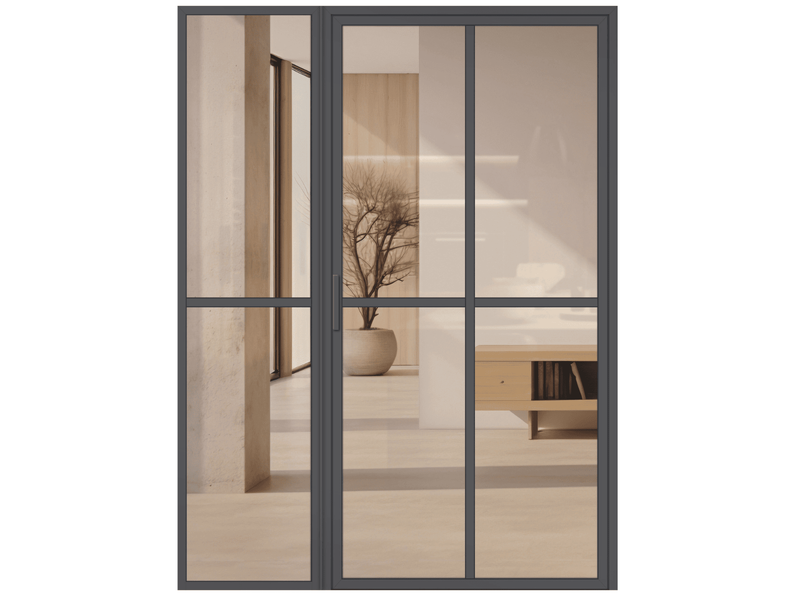 Lofttür Aluminium und Glas LOFT DE LUXE - Loft 2