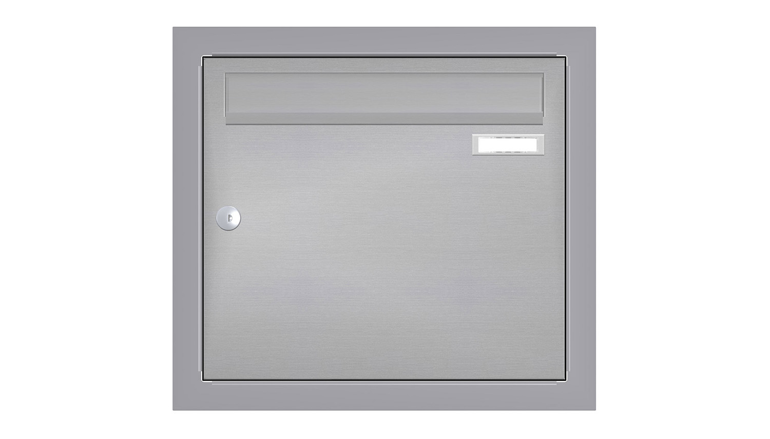 Briefkastenanlage | Unterputz | 1-fach | Senkrecht | Edelstahl