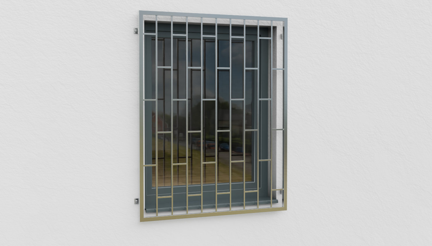 Traliewerk roestvrij staal ladder