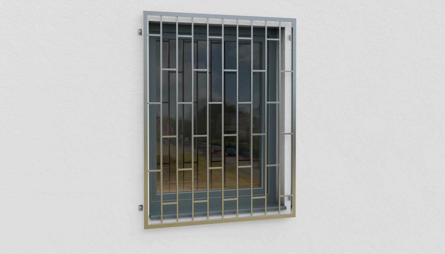 Traliewerk roestvrij staal ladder
