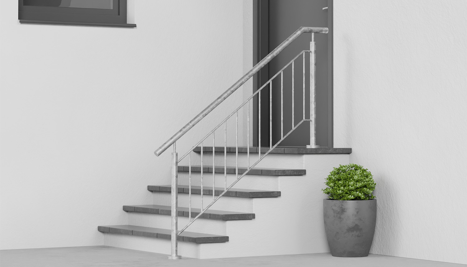 Trapbalustrade verzinkt FS staafvulling 