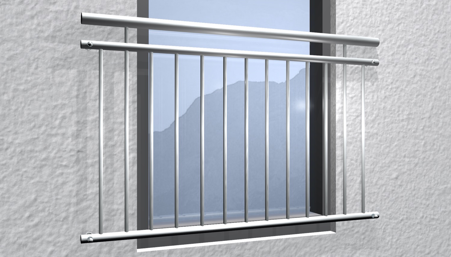 Frans balkon roestvrij staal standaard