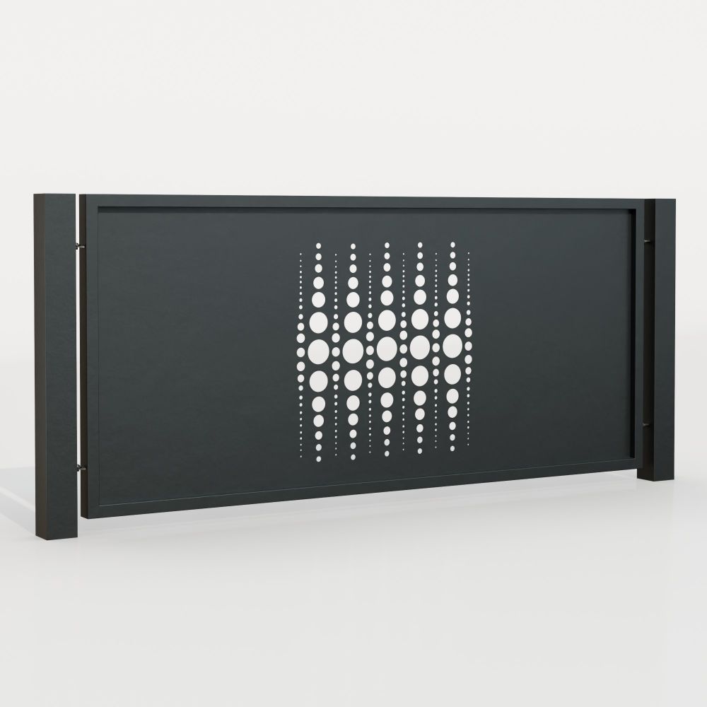 Tuinafscheiding aluminium laser gesneden ontwerp PE