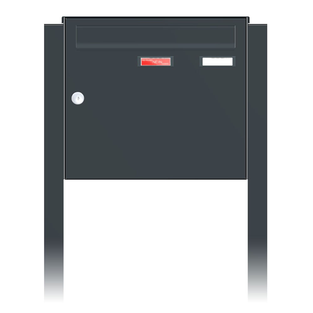 Briefkastenanlage | Freistehend | 1-fach | Senkrecht | Farbe