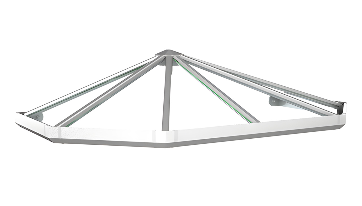 Vordach Aluminium Jade 1 Acrylglas