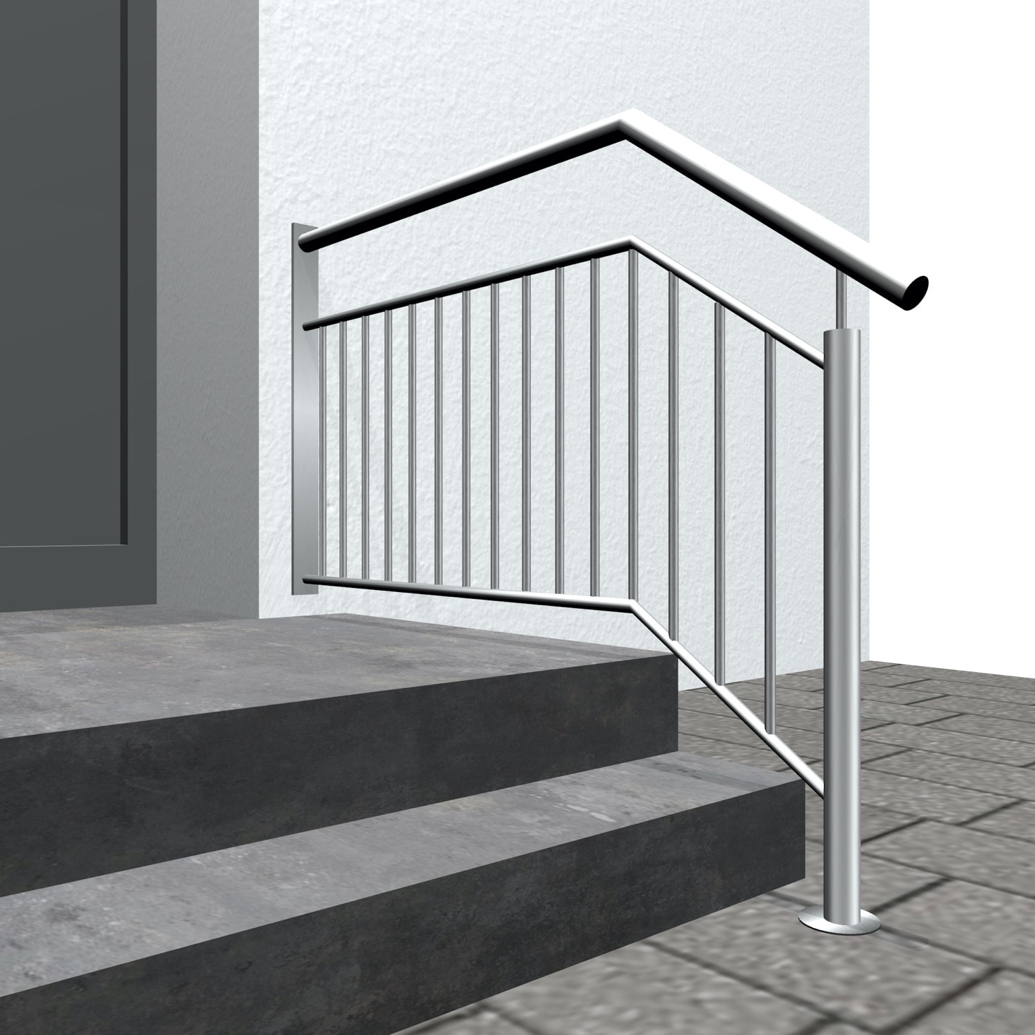 Roestvrijstalen trapbalustrade WTS-CL Staafvulling 