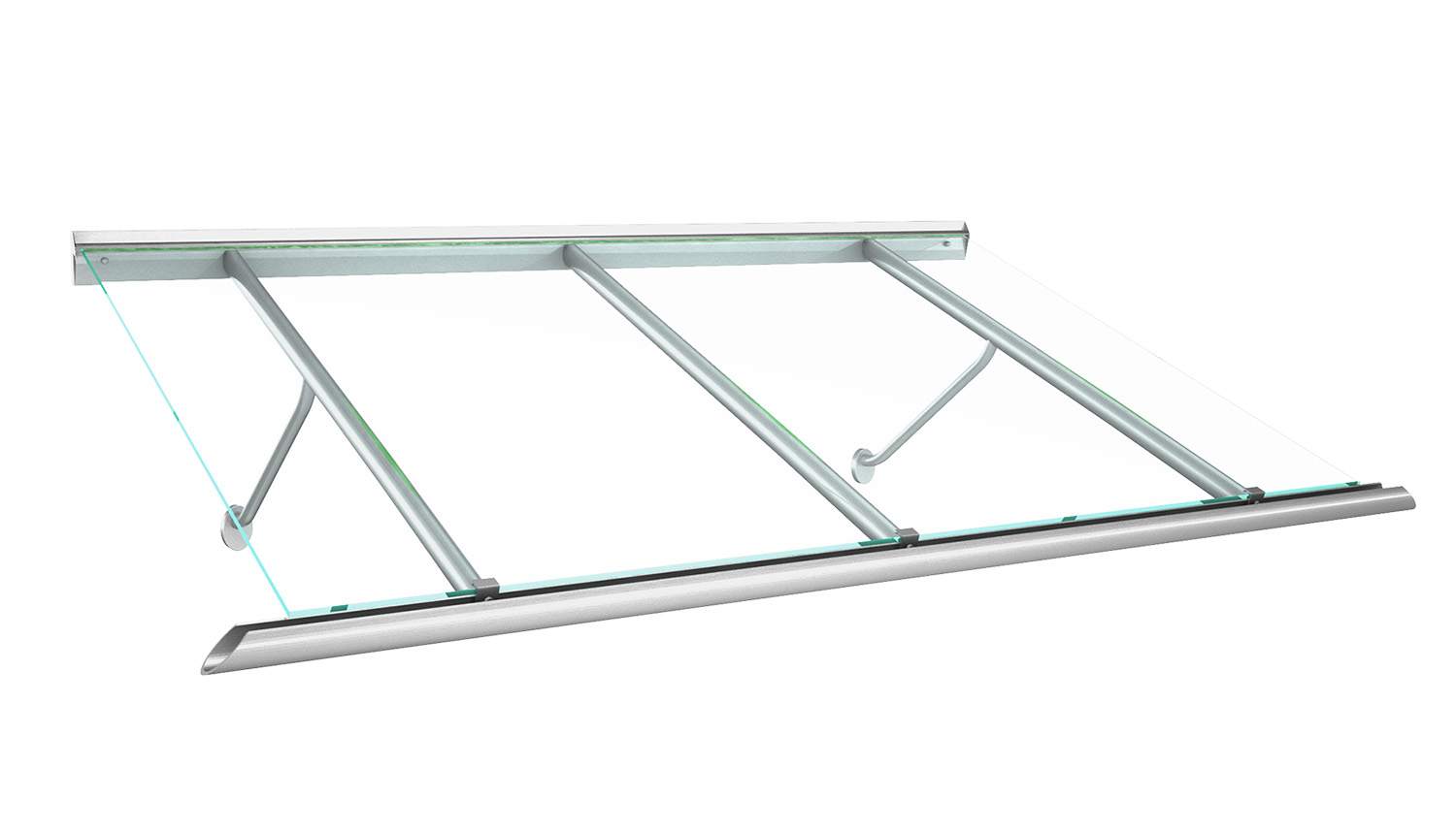 Vordach Aluminium Calypso VSG-Glas