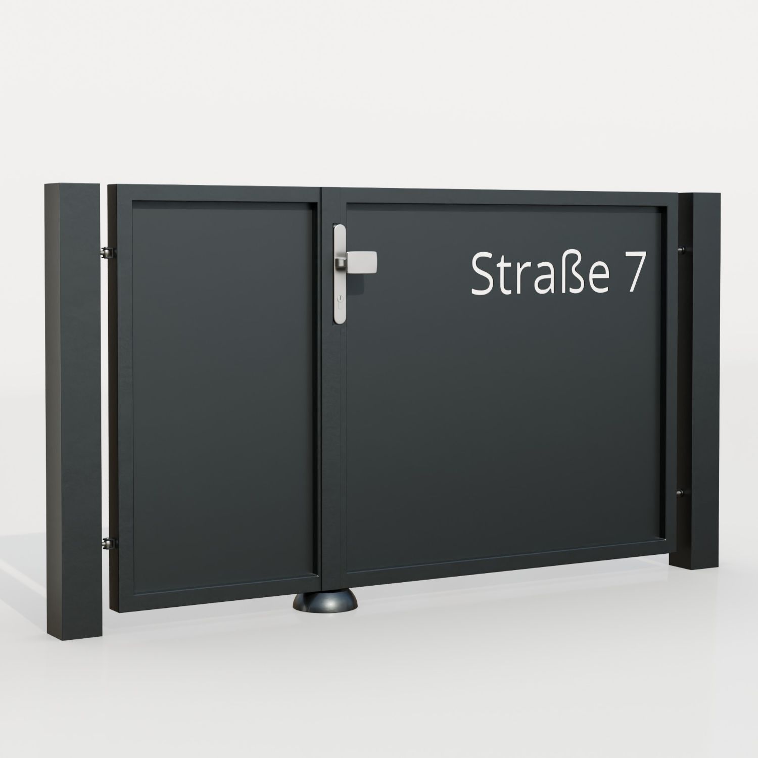 Tuindeur aluminium 2-vleugelig privacyscherm STR, GE