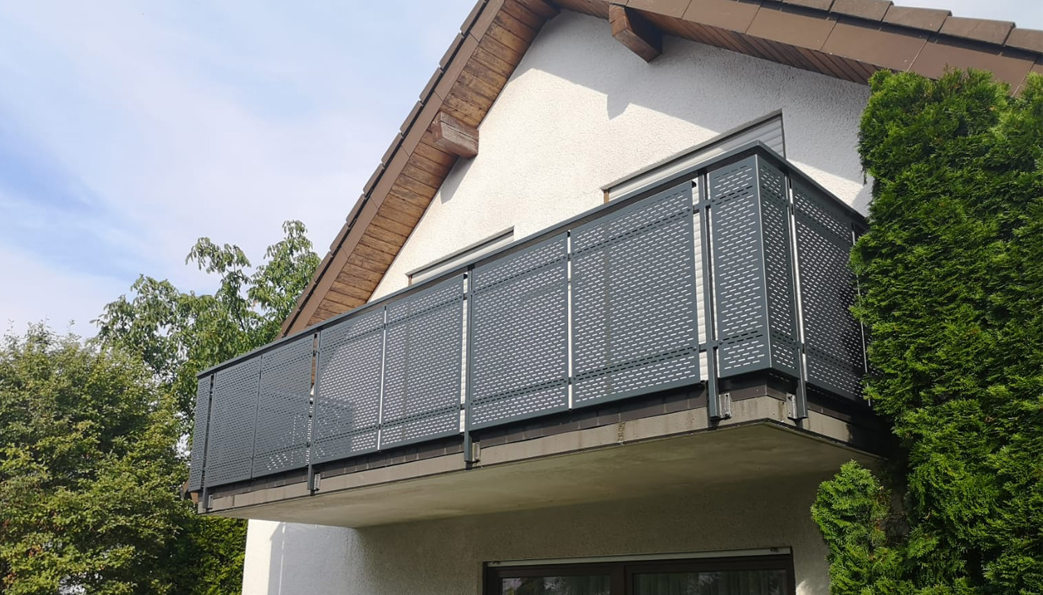 Balkonhek roestvrij staal ontwerp SF HO