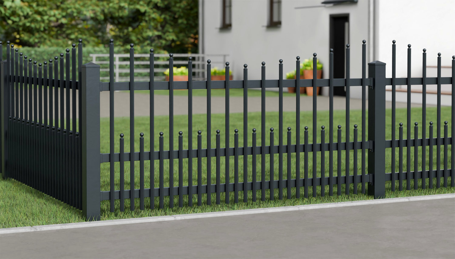 Tuinafscheiding aluminium Palissades DPP Elegant, UB