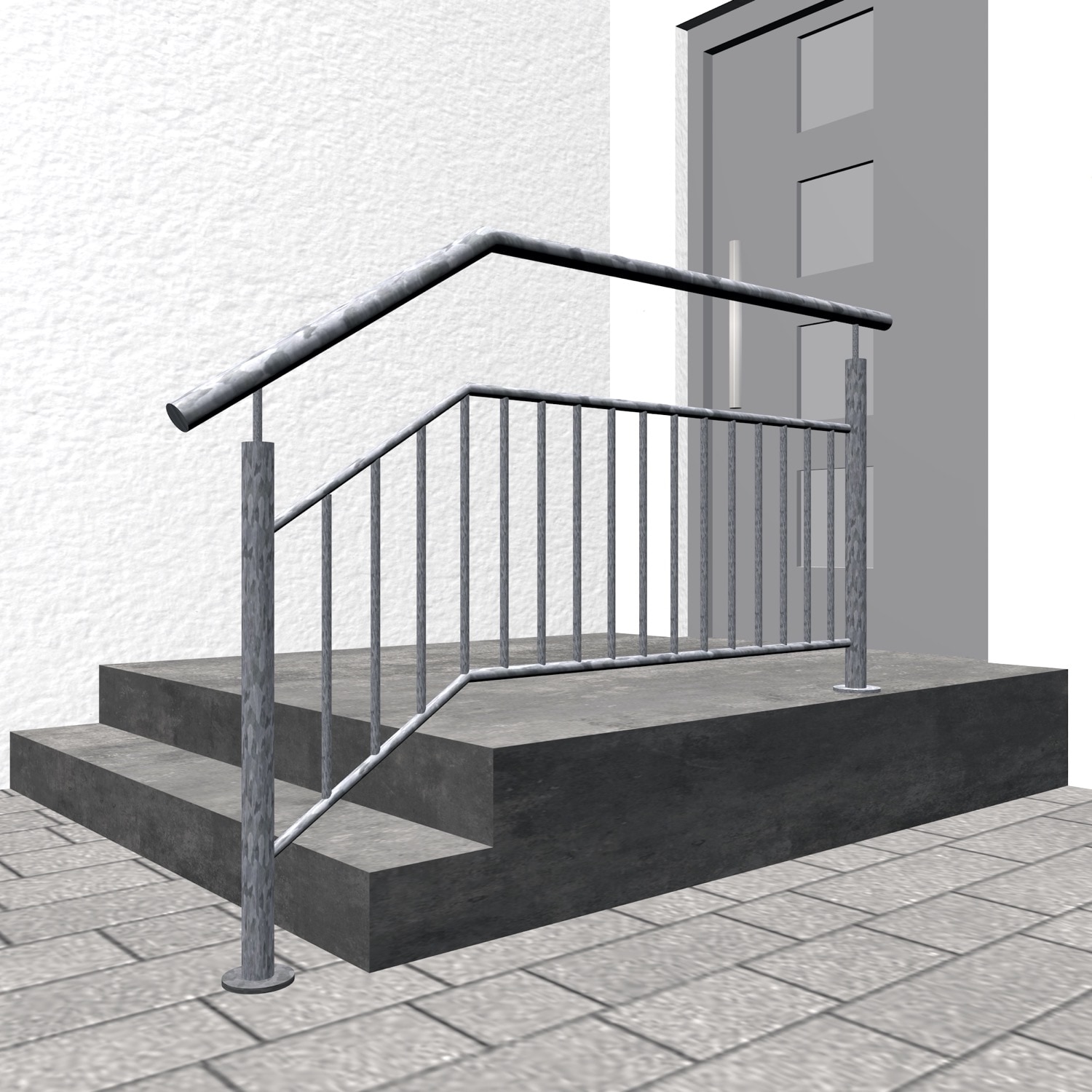 Trapbalustrade verzinkt FS-CL Staafvulling 