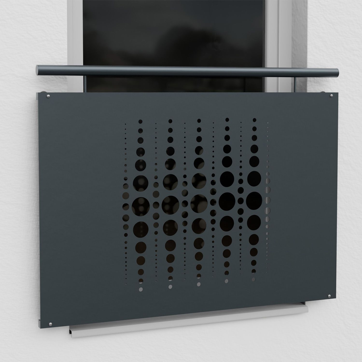 Frans Balkon Verzinkt Design Blad Kralen