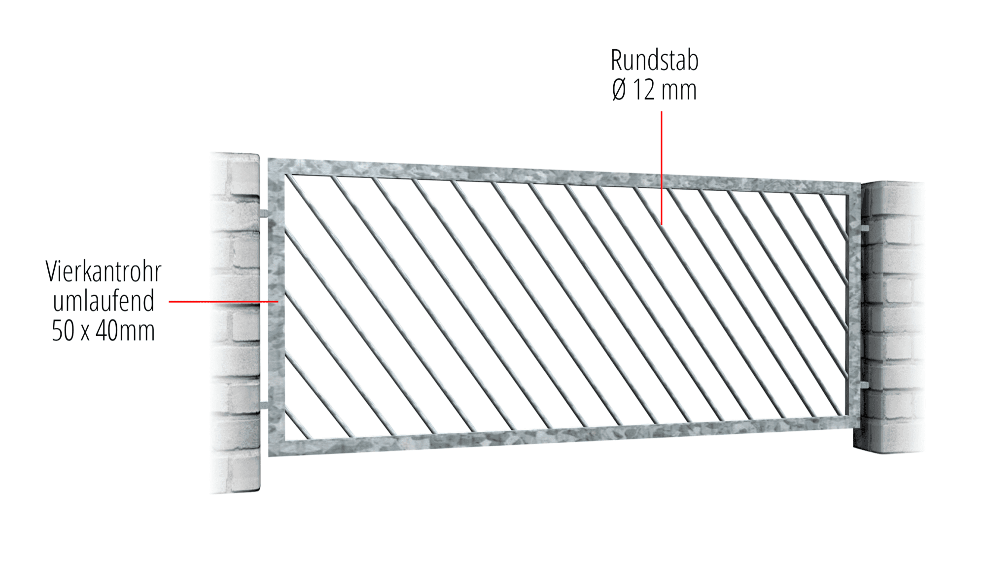 Tuinafscheiding verzinkt DS 1, GE