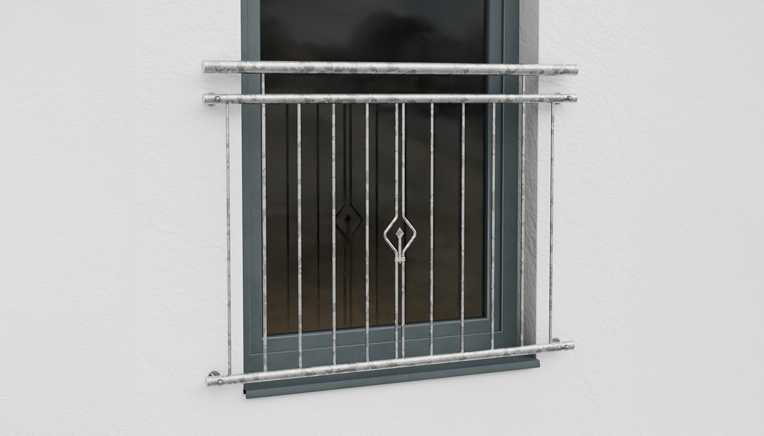 Frans Balkon Verzinkt Kaars Ornament 