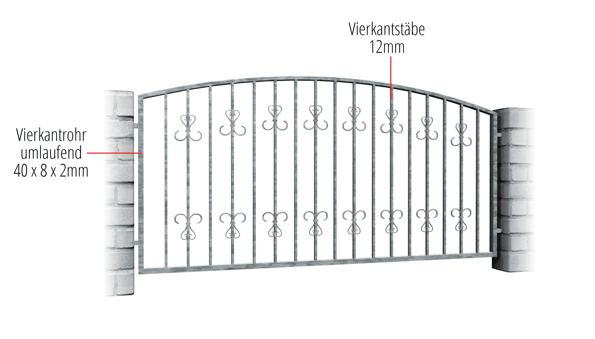 Tuinafscheiding verzinkt scroll 2, OB