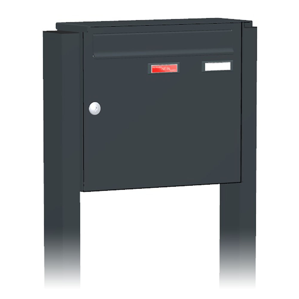Briefkastenanlage | Freistehend | 1-fach | Senkrecht | Farbe