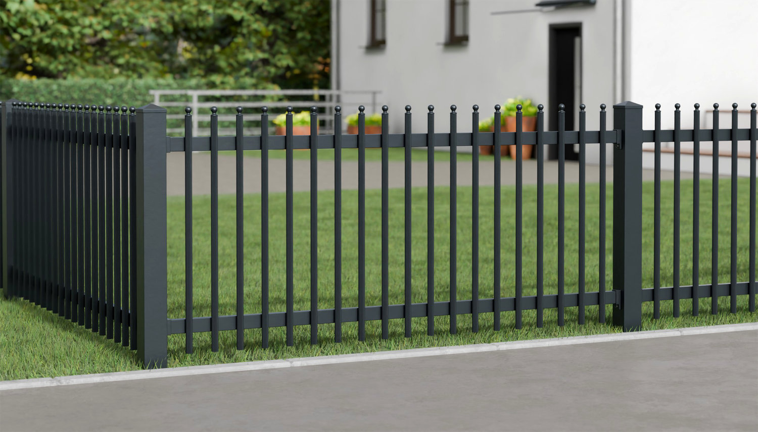 Tuinafscheiding aluminium Palisades Elegant, GE