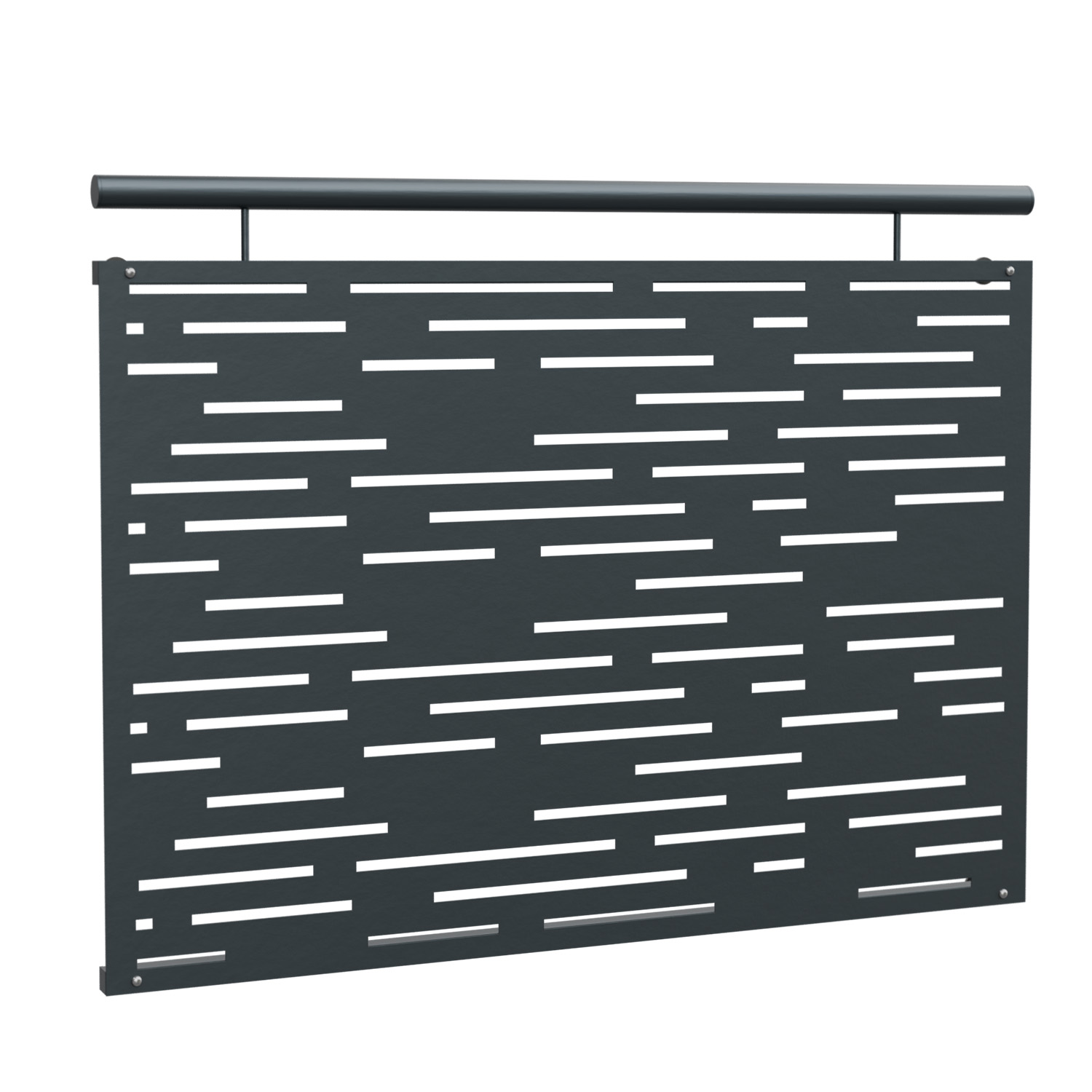 Frans Balkon Verzinkt Ontwerp Blad Horizontale Stroken