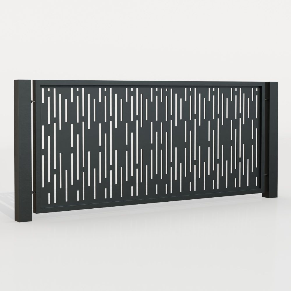 Tuinafscheiding aluminium laser gesneden ontwerp SF VE