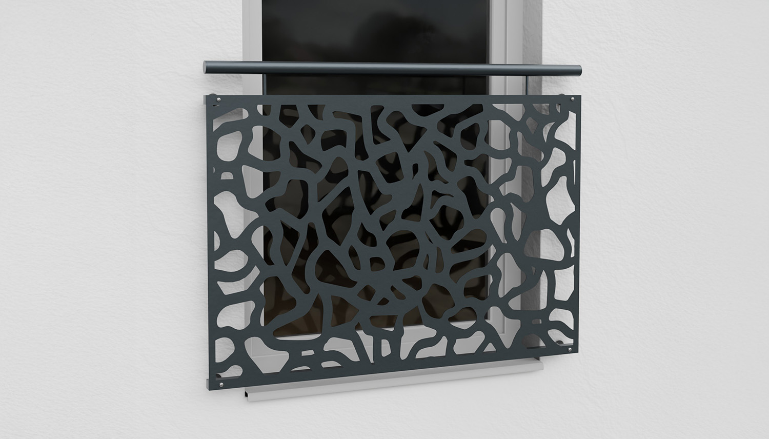 Frans Balkon Verzinkt Ontwerp Blad Abstract 2