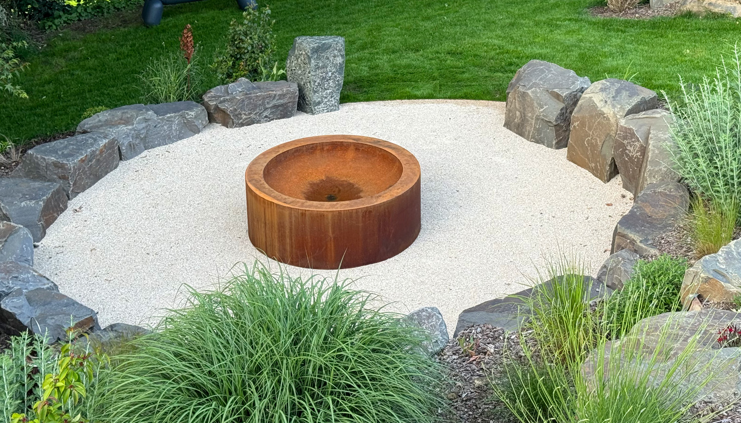 Vuurschaal cortenstaal rond