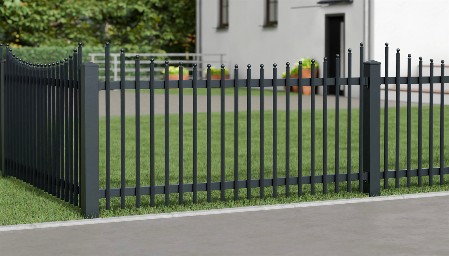 Tuinafscheiding Aluminium Palisades Elegant, UB