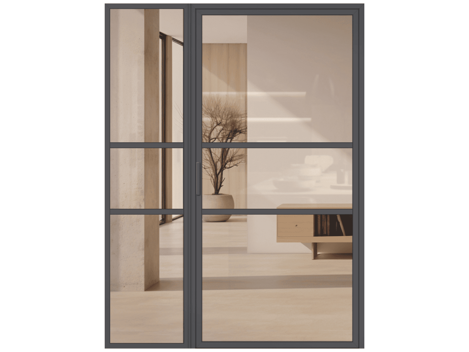 Lofttür Aluminium und Glas LOFT DE LUXE - Loft 9