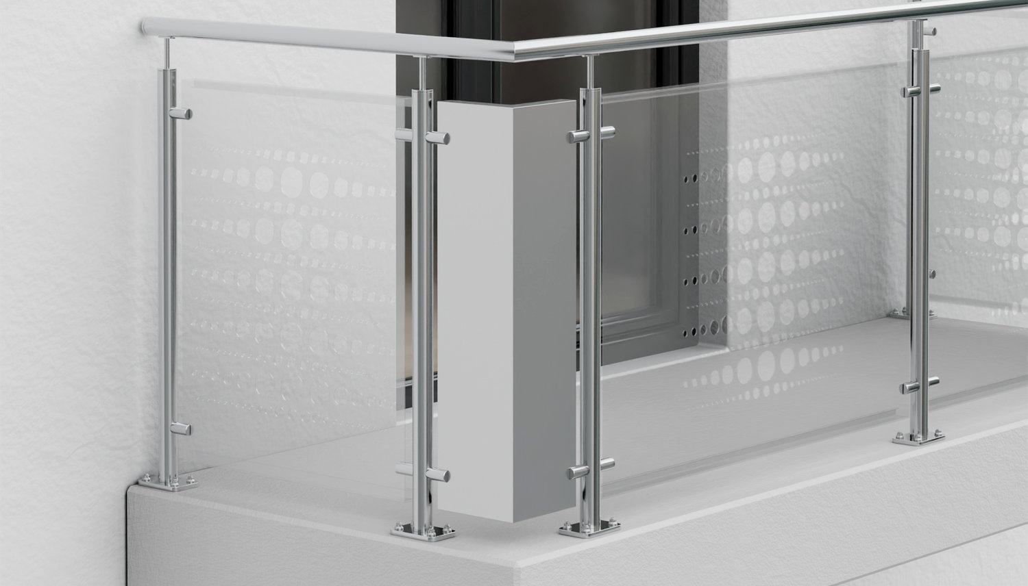 Hoekelement aluminium PE 2