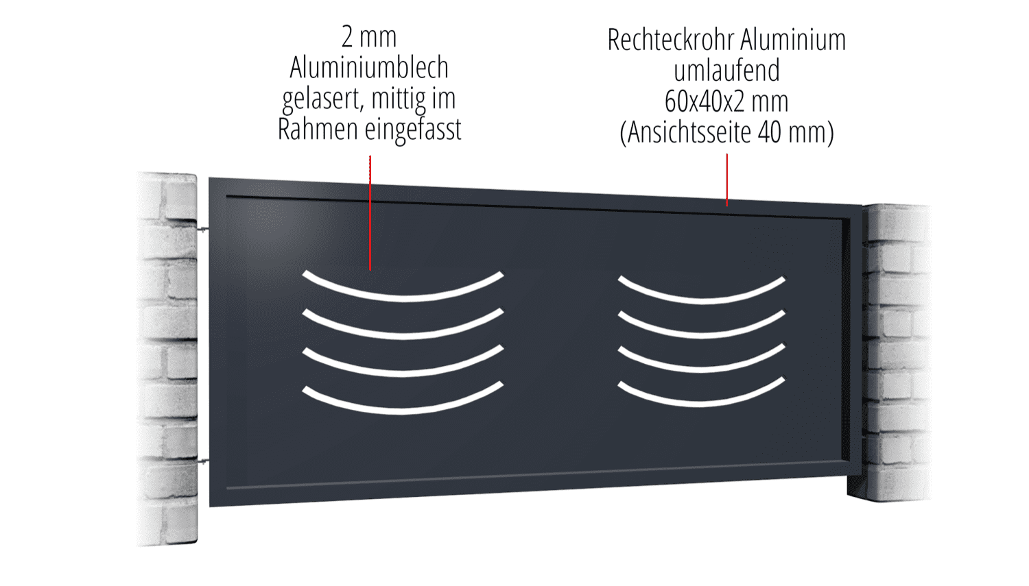 Schuttingen aluminium SN, GE