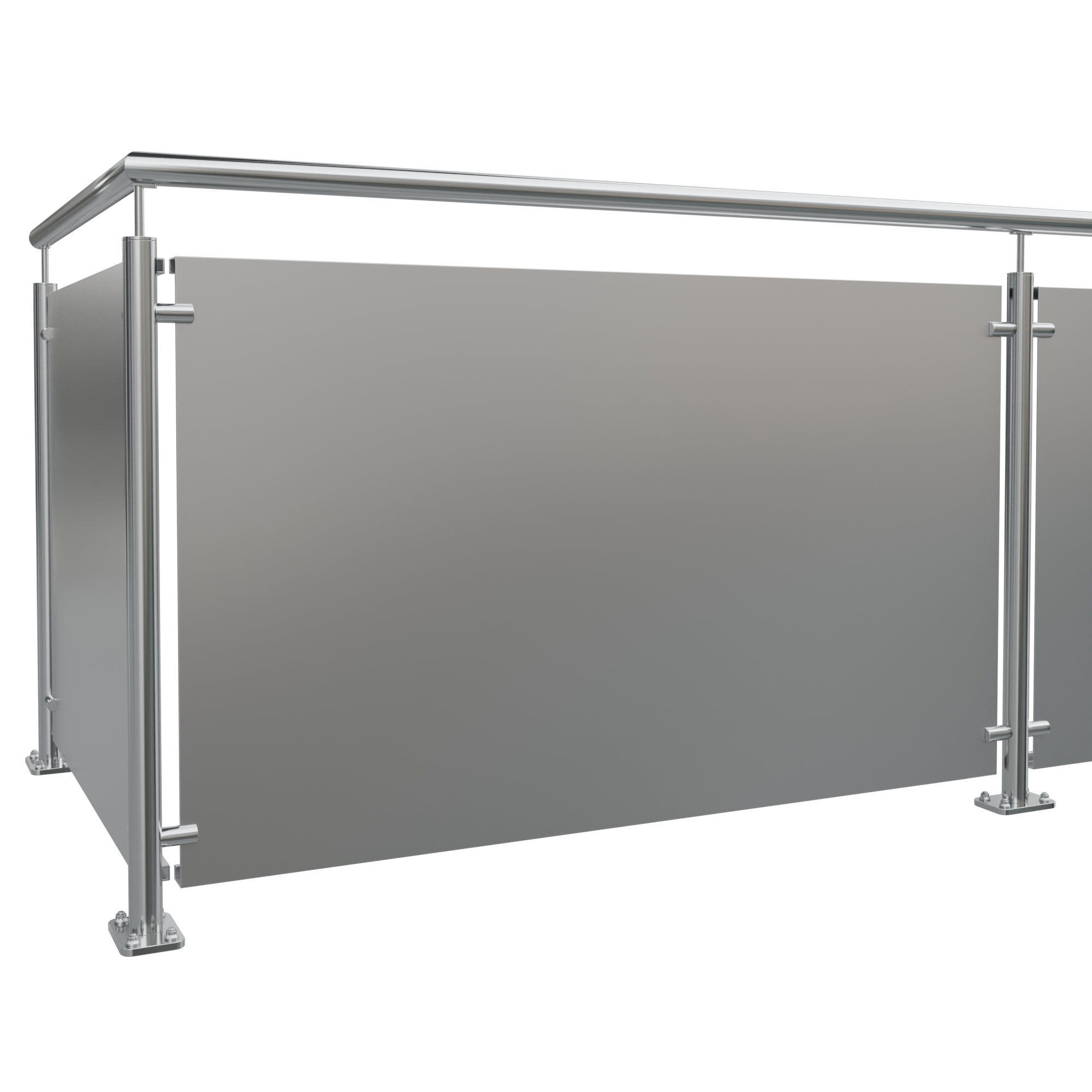 Balkonbekleding aluminium massieve plaat