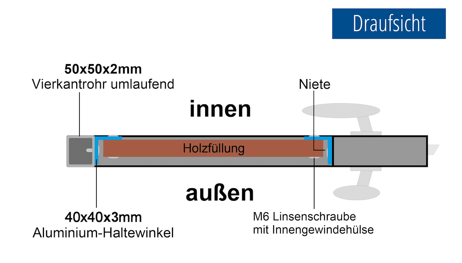 Tuinpoort verzinkt 2-vleugelig HFW, GE, BK