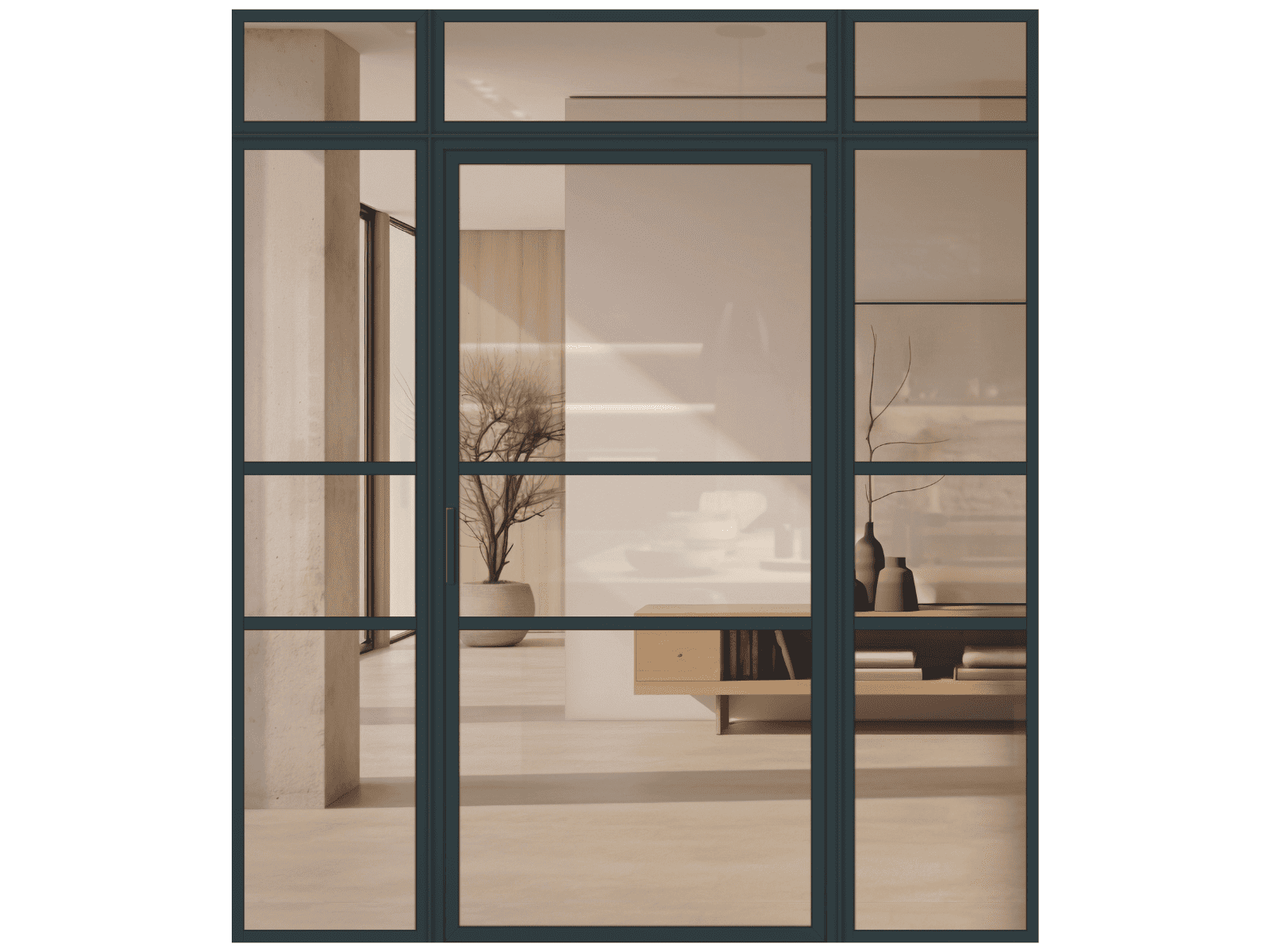 Lofttür Aluminium und Glas LOFT DE LUXE - Loft 9