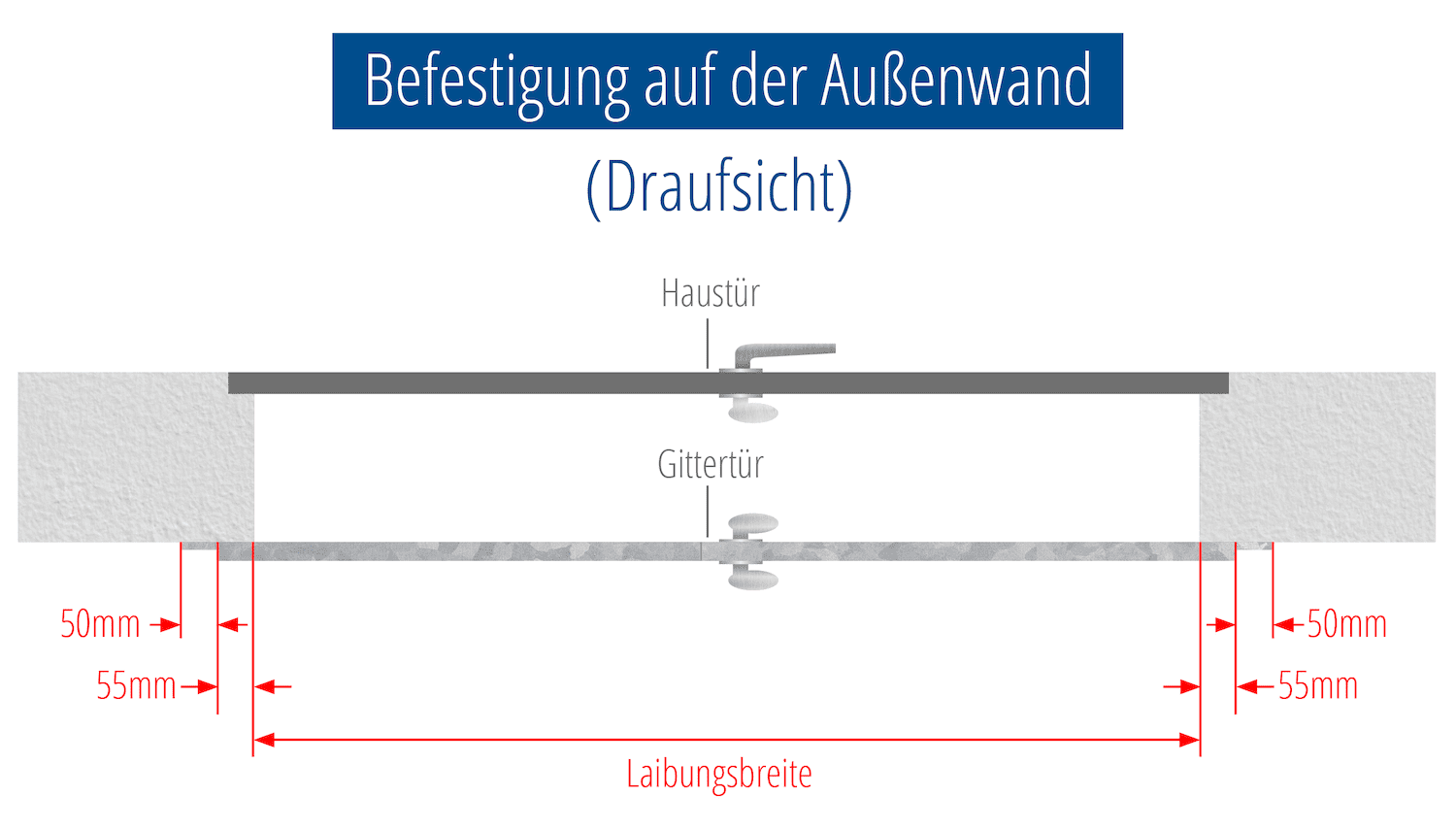 Verzinkte traliedeur 2-vleugelig Ladder