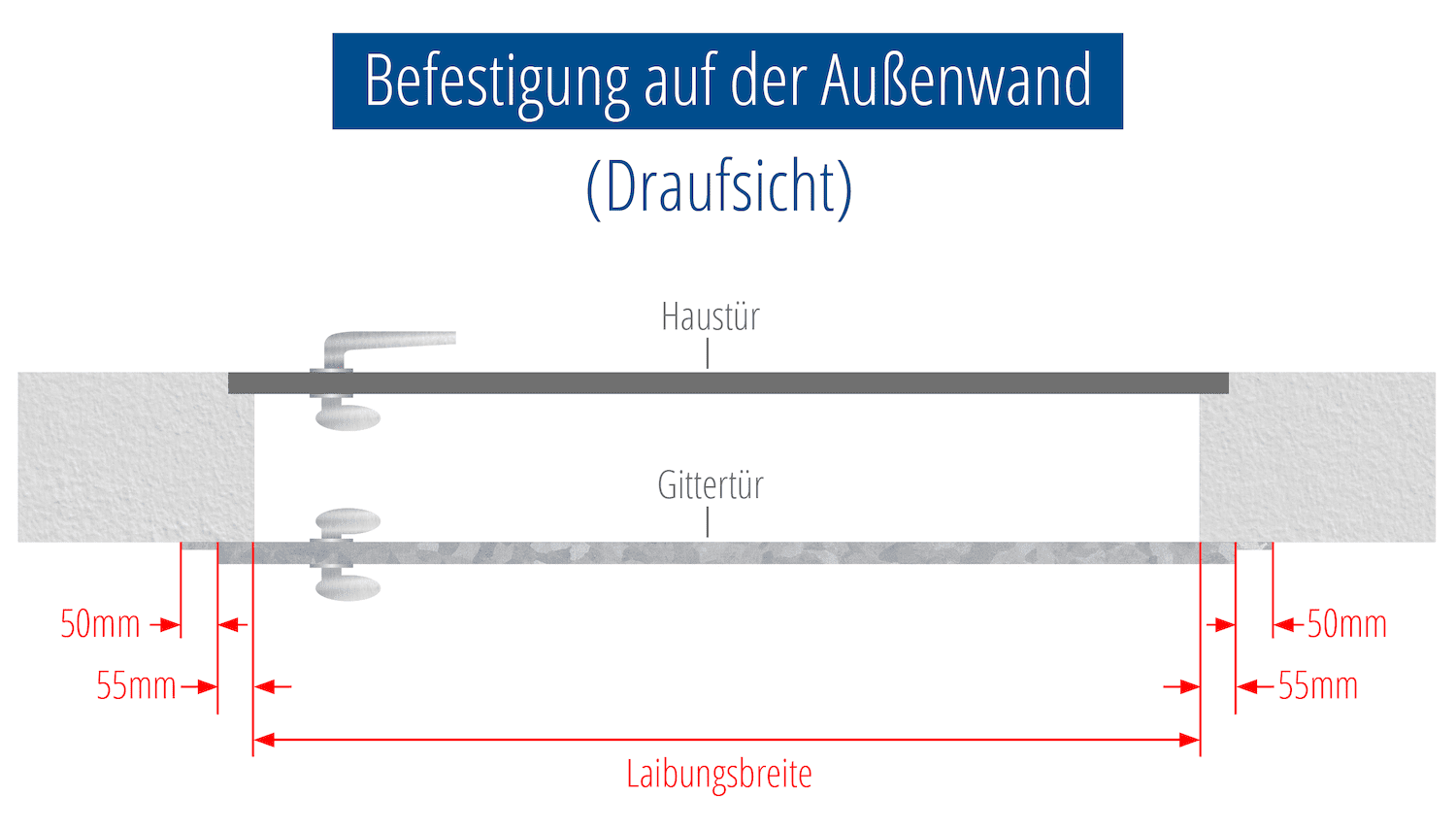 Traliedeur verzinkt C-curl top boog