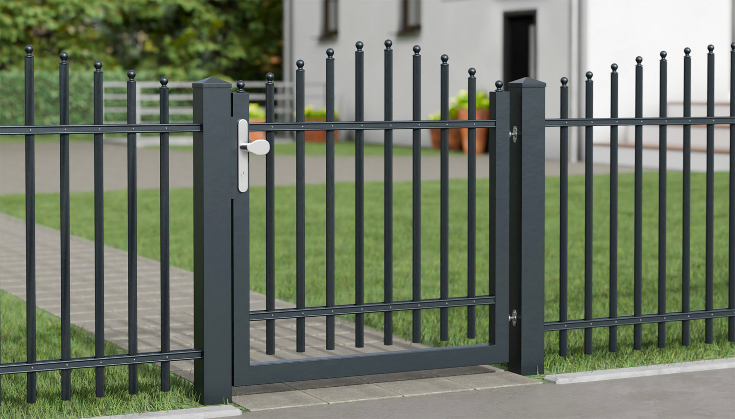 Tuindeur aluminium 1-vleugelig Palisades Classic, OB